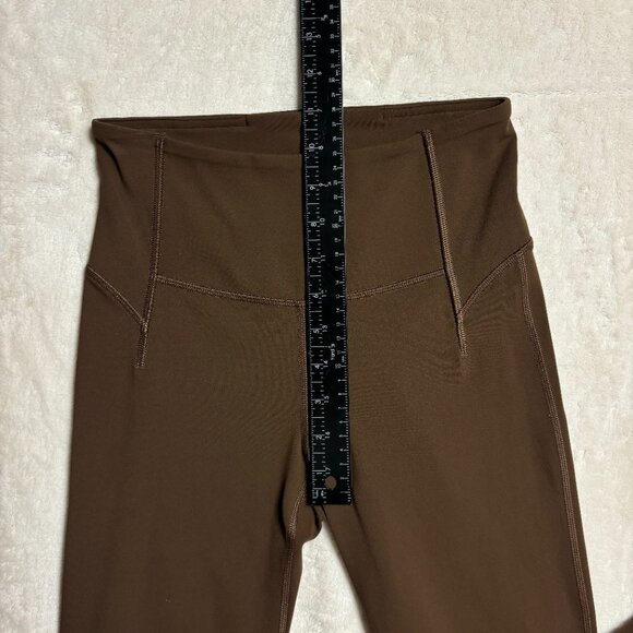 Lululemon Womens Groove High Rise Split Hem Flared Pant Size 4 Java Brown W5ENGS - Picture 13 of 14